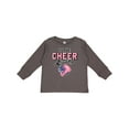 thumbnail image 1 of Inktastic I Love Cheerleading with Pom Poms and Megaphone Girls Long Sleeve Toddler T-Shirt, 1 of 5