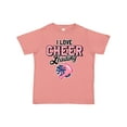 thumbnail image 1 of Inktastic I Love Cheerleading with Pom Poms and Megaphone Girls Toddler T-Shirt, 1 of 5