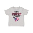 thumbnail image 1 of Inktastic I Love Cheerleading with Pom Poms and Megaphone Girls Toddler T-Shirt, 1 of 5