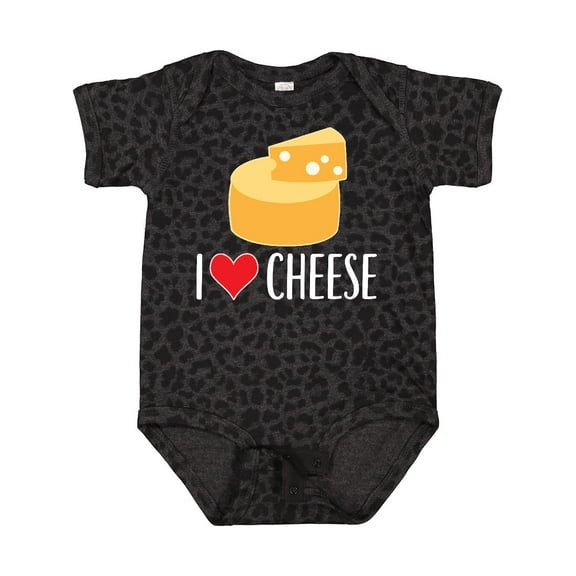 Inktastic I Love Cheese Funny Cheese Lover Boys or Girls Baby Bodysuit