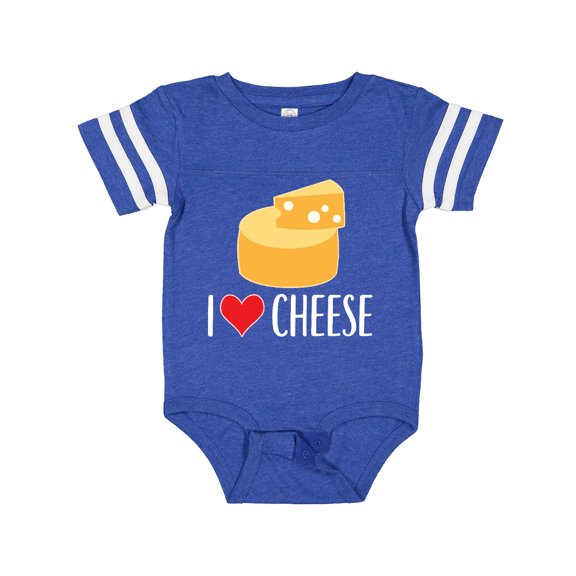 Inktastic I Love Cheese Funny Cheese Lover Boys or Girls Baby Bodysuit