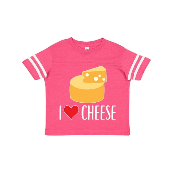 Inktastic I Love Cheese Funny Cheese Lover Boys or Girls Toddler T-Shirt