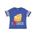 thumbnail image 1 of Inktastic I Love Cheese Funny Cheese Lover Boys or Girls Toddler T-Shirt, 1 of 5