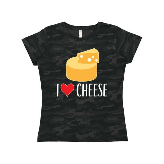 Inktastic I Love Cheese Funny Cheese Lover Women's T-Shirt