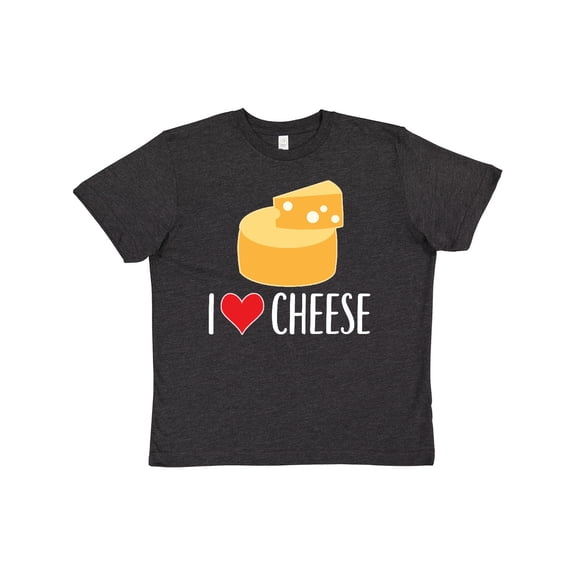 Inktastic I Love Cheese Funny Cheese Lover Youth T-Shirt