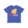 thumbnail image 1 of Inktastic I Love Cheese Funny Cheese Lover Youth T-Shirt, 1 of 5