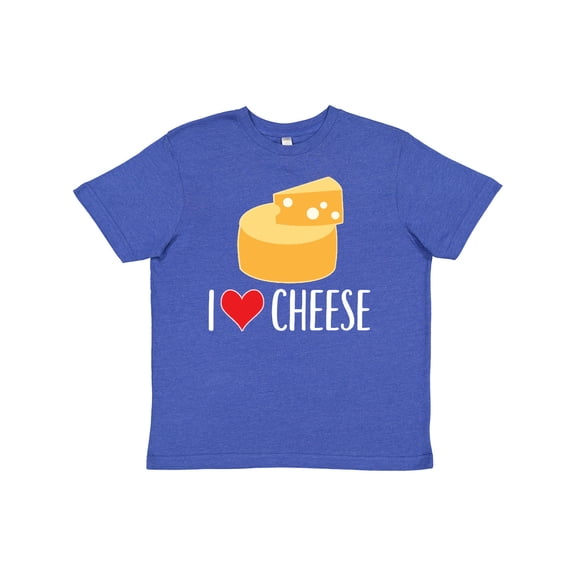 Inktastic I Love Cheese Funny Cheese Lover Youth T-Shirt