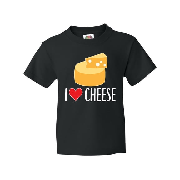 Inktastic I Love Cheese Funny Cheese Lover Youth T-Shirt