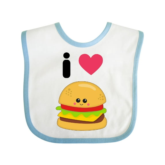 Inktastic I Love Cheeseburgers Boys or Girls Baby Bib