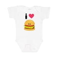 thumbnail image 1 of Inktastic I Love Cheeseburgers Boys or Girls Baby Bodysuit, 1 of 5