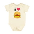 thumbnail image 1 of Inktastic I Love Cheeseburgers Boys or Girls Baby Bodysuit, 1 of 5