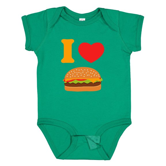 Inktastic I Love Cheeseburgers Boys or Girls Baby Bodysuit