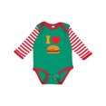 thumbnail image 1 of Inktastic I Love Cheeseburgers Boys or Girls Long Sleeve Baby Bodysuit, 1 of 5