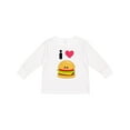 thumbnail image 1 of Inktastic I Love Cheeseburgers Boys or Girls Long Sleeve Toddler T-Shirt, 1 of 5