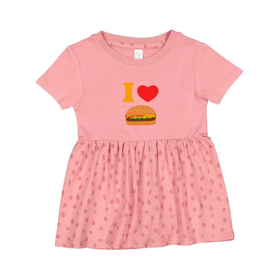 Inktastic I Love Cheeseburgers Girls Baby Dress