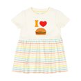 thumbnail image 1 of Inktastic I Love Cheeseburgers Girls Baby Dress, 1 of 5