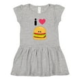 thumbnail image 1 of Inktastic I Love Cheeseburgers Girls Toddler Dress, 1 of 5