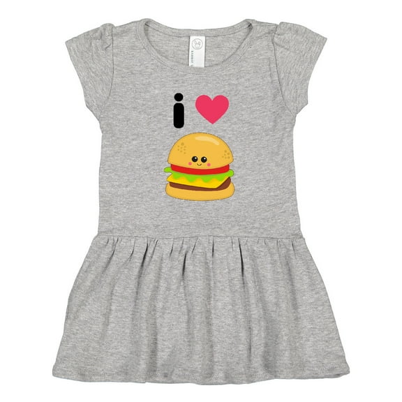 Inktastic I Love Cheeseburgers Girls Toddler Dress