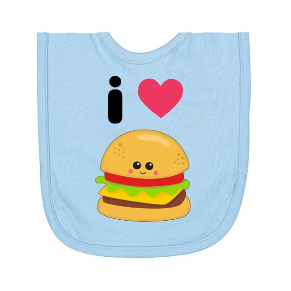Inktastic I Love Cheeseburgers Newborn Bib