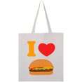 thumbnail image 1 of Inktastic I Love Cheeseburgers Tote Bag, 1 of 4