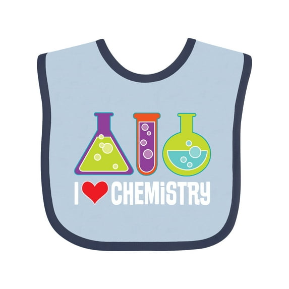 Inktastic I Love Chemistry Science Boys or Girls Baby Bib