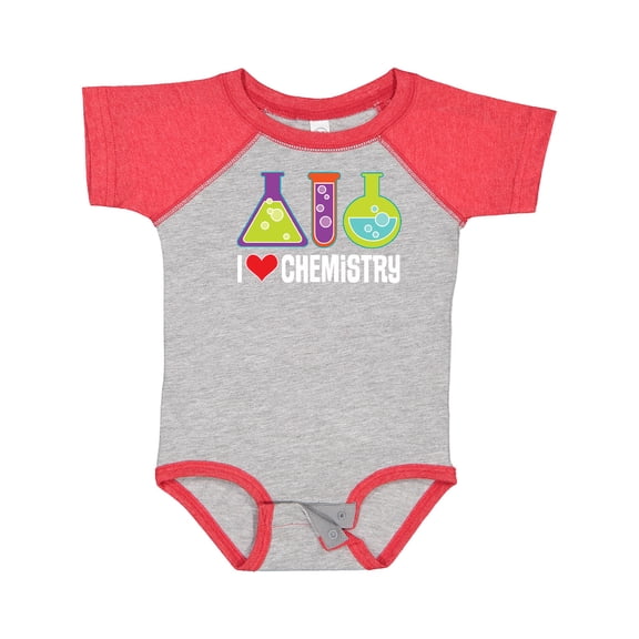 Inktastic I Love Chemistry Science Boys or Girls Baby Bodysuit