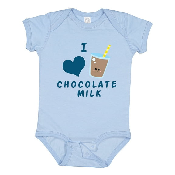 Inktastic I Love Chocolate Milk Boys or Girls Baby Bodysuit