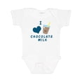 thumbnail image 1 of Inktastic I Love Chocolate Milk Boys or Girls Baby Bodysuit, 1 of 5