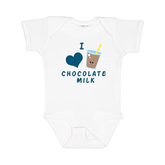 Inktastic I Love Chocolate Milk Boys or Girls Baby Bodysuit