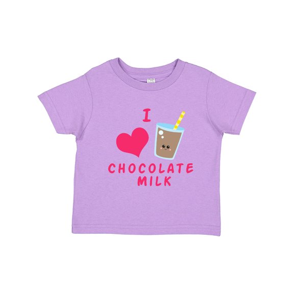 Inktastic I Love Chocolate Milk Boys or Girls Toddler T-Shirt