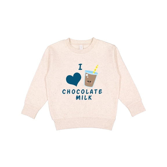 Inktastic I Love Chocolate Milk Toddler Sweatshirt