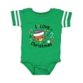 thumbnail image 1 of Inktastic I Love Christmas- cute teddy bear Boys or Girls Baby Bodysuit, 1 of 5