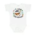 thumbnail image 1 of Inktastic I Love Christmas- cute teddy bear Boys or Girls Baby Bodysuit, 1 of 5