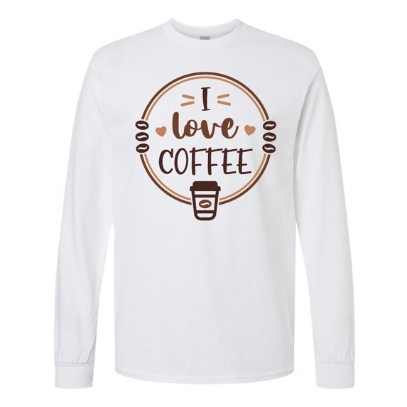 Inktastic I Love Coffee Long Sleeve T-Shirt