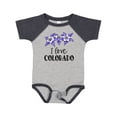 thumbnail image 1 of Inktastic I Love Colorado Columbine Flowers Boys or Girls Baby Bodysuit, 1 of 5