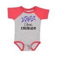 thumbnail image 1 of Inktastic I Love Colorado Columbine Flowers Boys or Girls Baby Bodysuit, 1 of 5