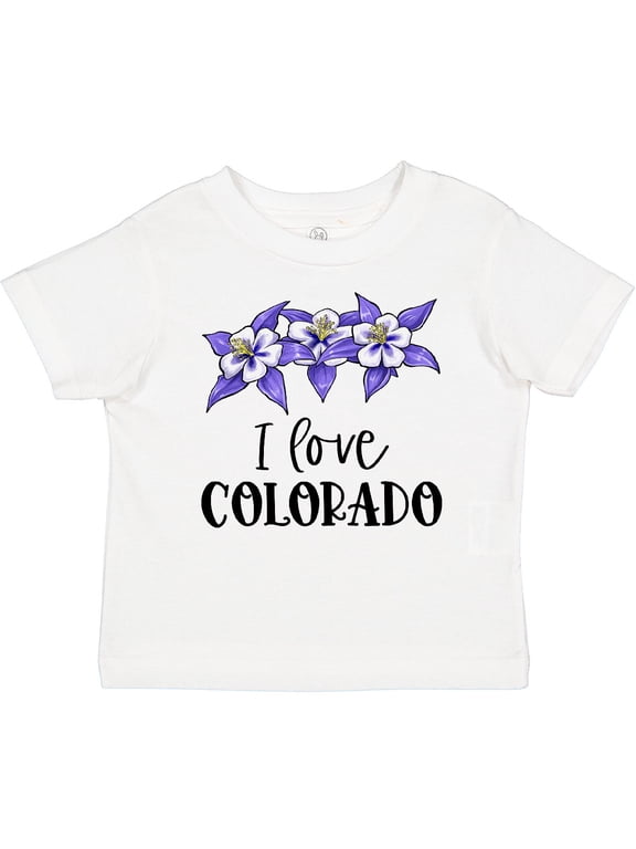 I Love Colorado Columbine Flowers Boys or Girls Baby T-Shirt
