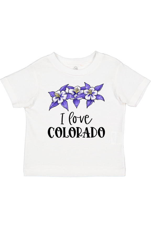 I Love Colorado Columbine Flowers Boys or Girls Baby T-Shirt