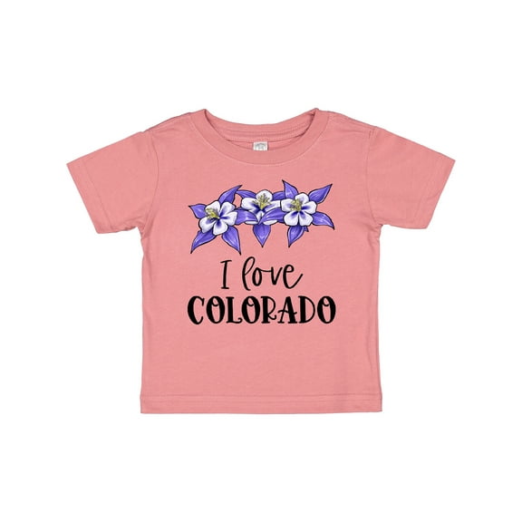 Inktastic I Love Colorado Columbine Flowers Boys or Girls Baby T-Shirt