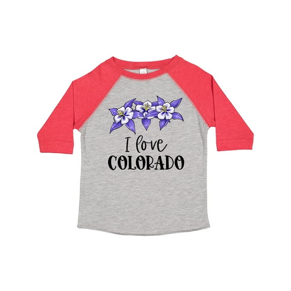 Inktastic I Love Colorado Columbine Flowers Boys or Girls Toddler T-Shirt
