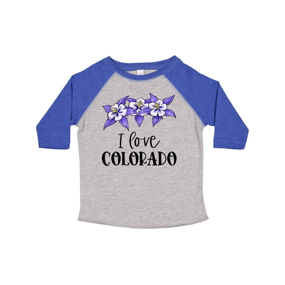 Inktastic I Love Colorado Columbine Flowers Boys or Girls Toddler T-Shirt