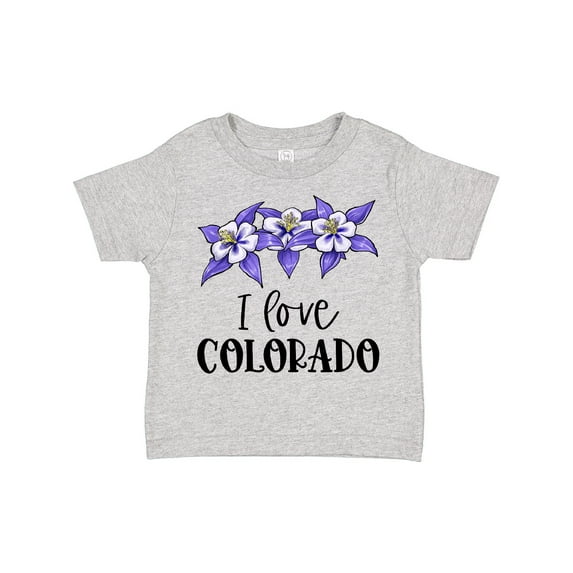Inktastic I Love Colorado Columbine Flowers Boys or Girls Toddler T-Shirt