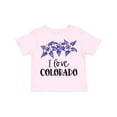thumbnail image 1 of Inktastic I Love Colorado Columbine Flowers Boys or Girls Toddler T-Shirt, 1 of 5
