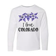 thumbnail image 1 of Inktastic I Love Colorado Columbine Flowers Long Sleeve Youth T-Shirt, 1 of 5
