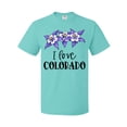 thumbnail image 1 of Inktastic I Love Colorado Columbine Flowers T-Shirt, 1 of 5