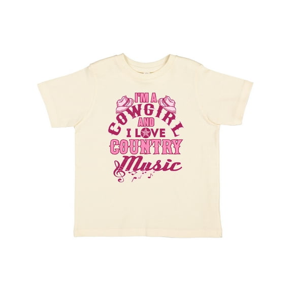 Inktastic I Love Country Music Cowgirl Girls Toddler T-Shirt