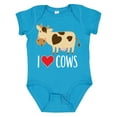 thumbnail image 1 of Inktastic I Love Cows Dairy Farmer Boys or Girls Baby Bodysuit, 1 of 5