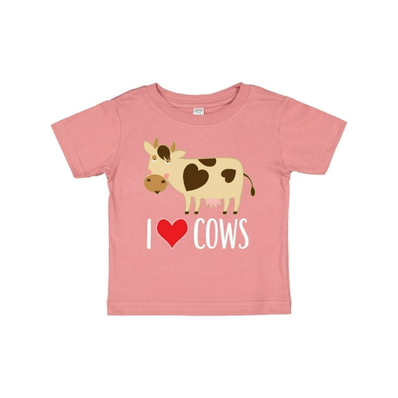 Inktastic I Love Cows Dairy Farmer Boys or Girls Baby T-Shirt