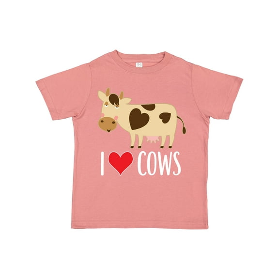 Inktastic I Love Cows Dairy Farmer Boys or Girls Toddler T-Shirt