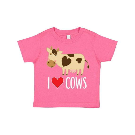Inktastic I Love Cows Dairy Farmer Boys or Girls Toddler T-Shirt